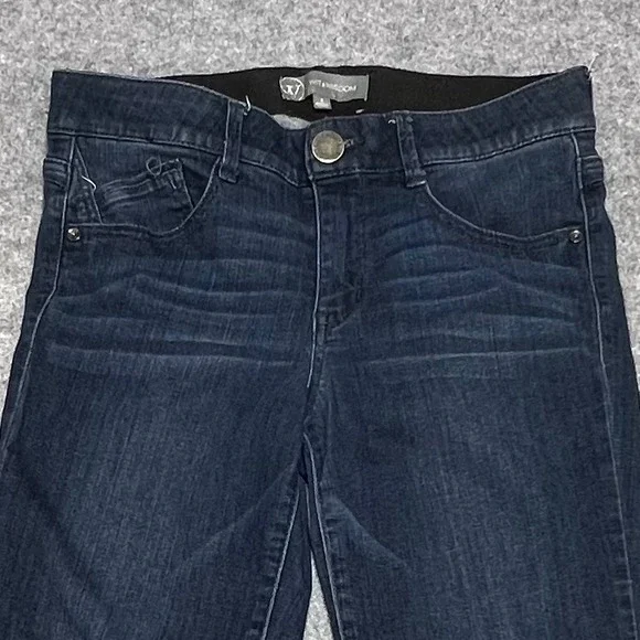 Wit & Wisdom Ab-solution Skinny Jeans Dark Indigo Wash  Stretch Denim Size 8 - Picture 2 of 7